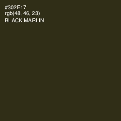 #302E17 - Black Marlin Color Image